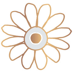 Gold Mandala pattern sticker png Indian symbol