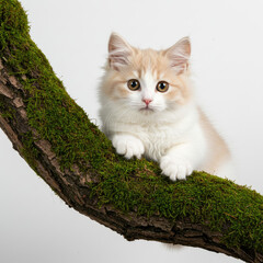 cat on grass