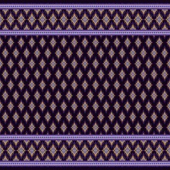 black and white Ikat style seamless pattern
