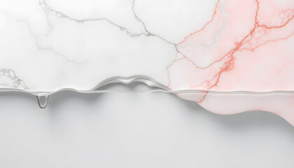 Abstract Marble Fusion: A close-up shot showcases a dynamic fusion of marble textures and watery elements.