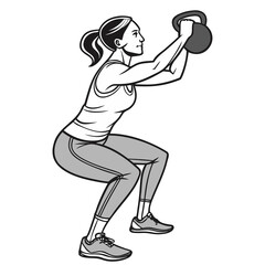 woman exercising with dumbbells