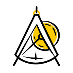 Tent Compass Icon