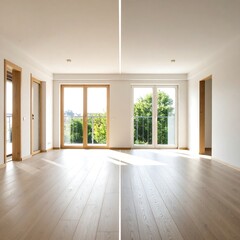 Fototapeta premium Empty modern apartment interior