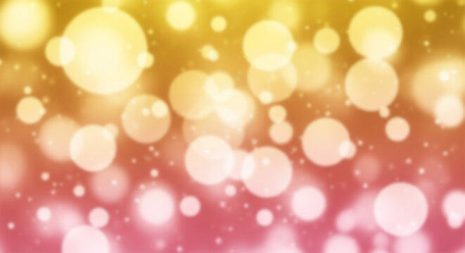 Golden & Pink Soft Focus Bokeh Background