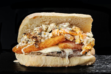 panino ripieno food pistacchio patate funghi pancetta parmiggiana di melenzane