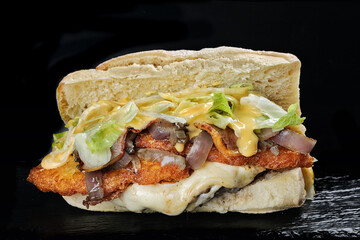 panino ripieno food pistacchio patate funghi pancetta parmiggiana di melenzane