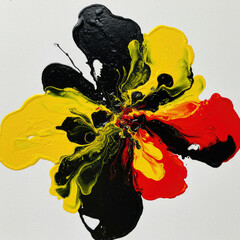 red and yellow paint