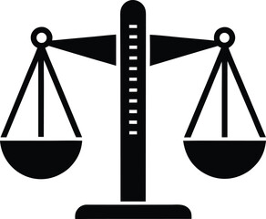 ruler scale silhouette logo icon vector art