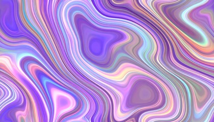 Obraz premium Organic Marble Fluid Swirl Seamless Pattern with Metallic Highlights