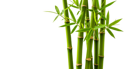Obraz premium Lush Green Bamboo Plant Stalks Nature Growth Zen Background