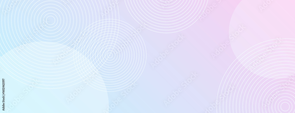 Poster pastel gradient background with blue and pink hues, featuring circular line patterns. soft, smooth t