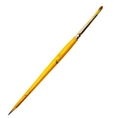 A bright yellow paintbrush