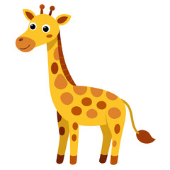 Obraz premium giraffe cartoon isolated on white