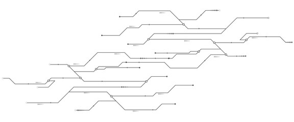 Vector Technology black circuit diagram concept. Abstract technology on white background. High-tech circuit board