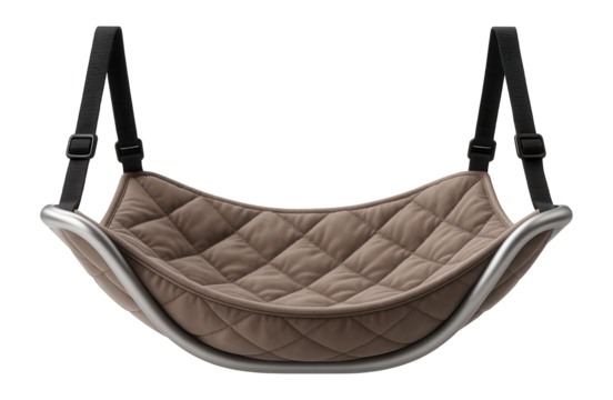 Cat hammock with thermal padding, keeping pets comfortable in a drafty household.