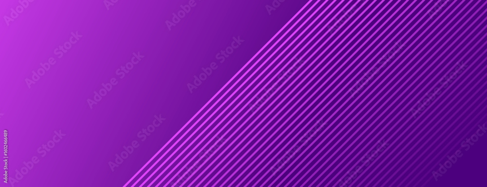 Poster purple background with diagonal stripes. the background features a smooth gradient and purple color,