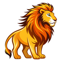 Obraz premium lion head vector