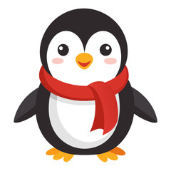 Fototapeta premium penguin on a snow