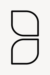 Minimalist line design vector