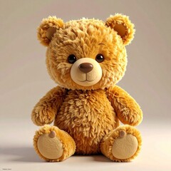 Obraz premium funny 3d honey bear with cute expression