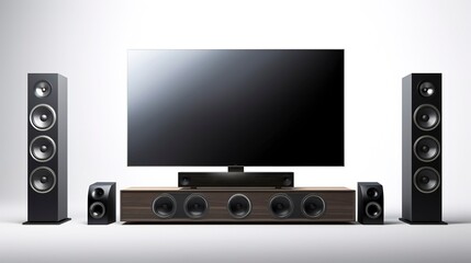 Obraz premium A photo of Integrated Smart Home Theater System