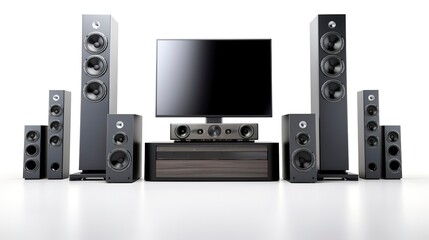 Obraz premium A photo of Integrated Smart Home Theater System