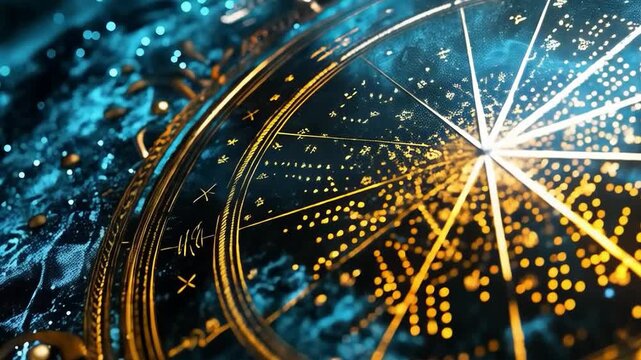 Zodiacal circle in cosmic themes. Suitable for astrological and mystical themes, as well as for space-related projects.
