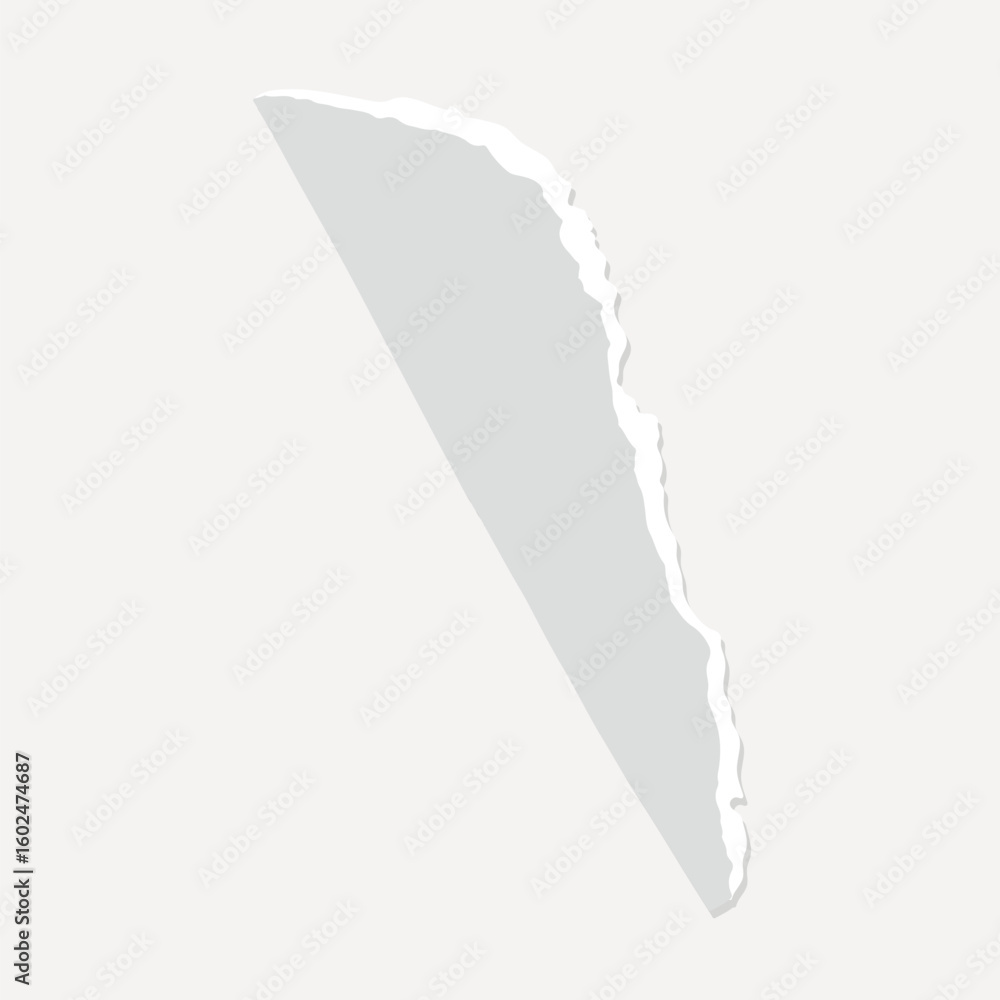 Poster abstract torn paper edge on a light background, element vector