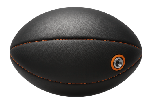 Rugby ball with quick-inflate valve and durable construction for field games