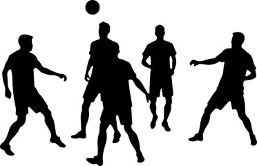 American Football Silhouette Bundle &ndash; Team Celebration and Action Poses