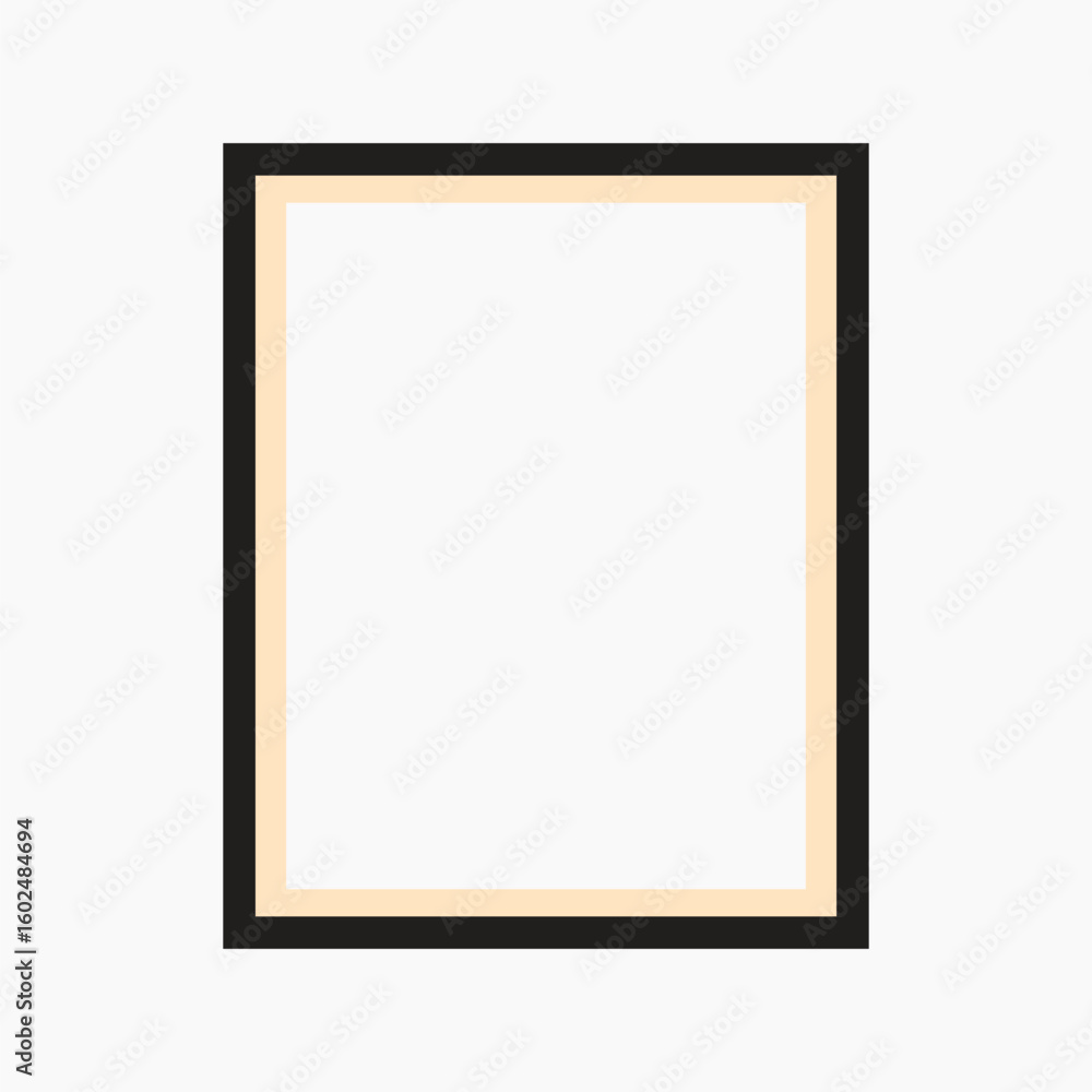 Poster rectangle shape frame vector