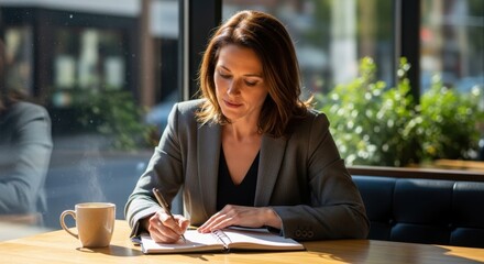 General Manager Planning Weekly Schedule at Bright Café