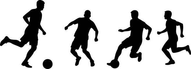 American Football Silhouette Bundle &ndash; Team Celebration and Action Poses