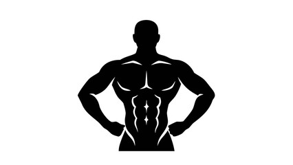 Muscular Silhouette: A strong silhouette showcases the pinnacle of physical fitness, emphasizing a chiseled physique. 