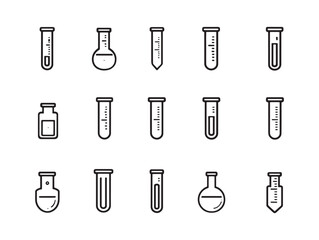 Minimalist Test Tube Illustration