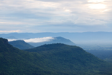 Beautiful landscape in the morning ,Pha Mor E Daeng ,Kantharalak,Sisaket,Thailand © rbk365