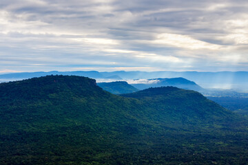 Beautiful landscape in the morning ,Pha Mor E Daeng ,Kantharalak,Sisaket,Thailand © rbk365