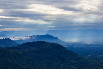 Beautiful landscape in the morning ,Pha Mor E Daeng ,Kantharalak,Sisaket,Thailand © rbk365