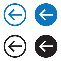 Up, down, left and right arrows icon. Up, down, left and right arrows solid and line icon set. vector illustration. eps file.