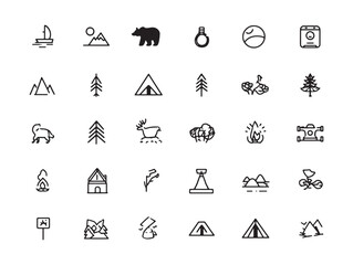 The Creative Nomad  2D Outline Illustrations Collection