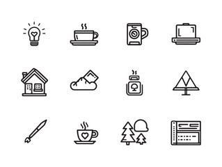 The Digital Nomads Network Clean 2D Outline Graphics