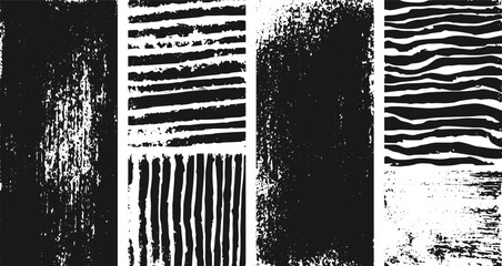 Grunge textures set, Vector texture dust Old distressed grunge paper texture. Worn overlay urban distress scratched effect transparent background