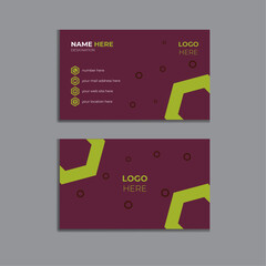 Modern Minimalist Business Card Design Template