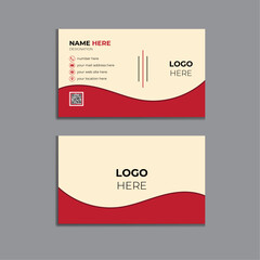 Modern Minimalist Business Card Design Template