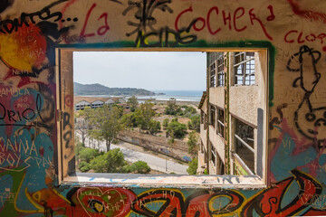 Old mines of Portmán (Cartagena, Spain)
