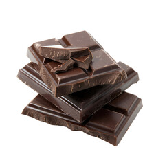 Dark chocolate bars stacked