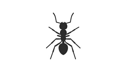 Obraz premium Simple black ant silhouette