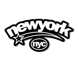 New york typography slogan. Varsity athletic vintage for t shirt. Nyc tee shirt graphics, urban print. Vector illustration.