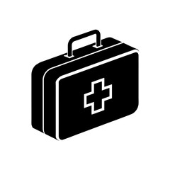 first aid kit icon vector  