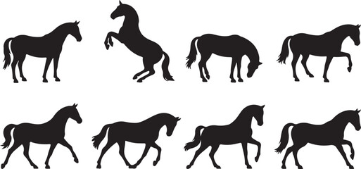 horse silhouettes